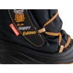 DEMAR HAPPY ESKIMO sötétkék/sárga fűzős GYAPJÚBÉLÉSES hótaposó