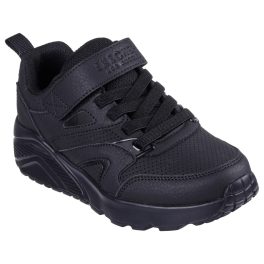 Skechers fekete tépőzáras-gumifűzős mosógépben mosható cipő   Skechers fekete tépőzáras-gumifűzős mosógépben mosható cipő