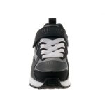 Skechers Uno Gen1 antracit szürke-fekete-fehér tépőzáras-gumifűzős cipő 