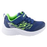 SKECHERS MICROSPEC-TEXLOR sötétkék-neonzöld tépőzáras-gumifűzős fiú sportcipő