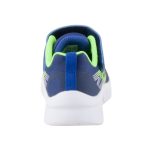 SKECHERS MICROSPEC-TEXLOR sötétkék-neonzöld tépőzáras-gumifűzős fiú sportcipő