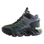 SKECHERS TECH-GRIP-HIGH-SURGE fekete/zöld tépős/gumifűzős VÍZÁLLÓ bakancs