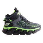SKECHERS TECH-GRIP-HIGH-SURGE fekete/zöld tépős/gumifűzős VÍZÁLLÓ bakancs