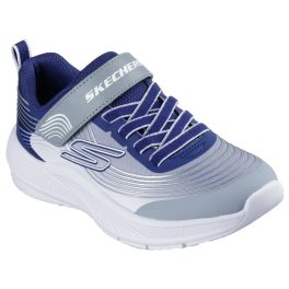 Skechers Microspec Advance szürke-kék-fehér tépőzáras-gumifűzős mosógépben mosható kisfiú cipő    Skechers Microspec Advance szürke-kék-fehér tépőzáras-gumifűzős mosógépben mosható kisfiú cipő