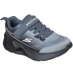 Skechers Tidal-tech fekete-kék tépőzáras-gumifűzős mosógépben mosható textil kisfiú gyerekcipő (404040L-BKDN)