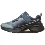 Skechers Tidal-tech fekete-kék tépőzáras-gumifűzős mosógépben mosható textil kisfiú gyerekcipő (404040L-BKDN)