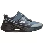 Skechers Tidal-tech fekete-kék tépőzáras-gumifűzős mosógépben mosható textil kisfiú gyerekcipő (404040L-BKDN)