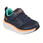 Skechers Go Run Elevante 2.0 sötétkék-narancssárga tépőzáras-gumifűzős kisfiú cipő 