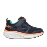 Skechers Go Run Elevante 2.0 sötétkék-narancssárga tépőzáras-gumifűzős kisfiú cipő 
