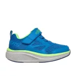 Skechers Go Run Elevante 2.0 WHERE'S MY SKECHERS kék-neon zöld tépőzáras-gumifűzős textil kisfiú gyerekcipő (404050N-BLU)