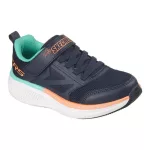 Skechers Go Run Elevante 2.0 WHERE'S MY SKECHERS kék-narancssárga tépőzáras-gumifűzős textil kisfiú gyerekcipő (404050L-NVY)