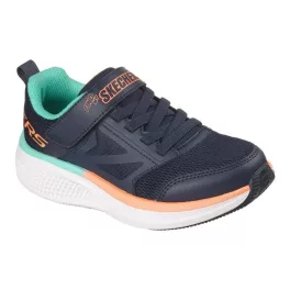   Skechers Go Run Elevante 2.0 WHERE'S MY SKECHERS kék-narancssárga tépőzáras-gumifűzős textil kisfiú gyerekcipő (404050L-NVY)