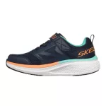 Skechers Go Run Elevante 2.0 WHERE'S MY SKECHERS kék-narancssárga tépőzáras-gumifűzős textil kisfiú gyerekcipő (404050L-NVY)