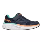 Skechers Go Run Elevante 2.0 WHERE'S MY SKECHERS kék-narancssárga tépőzáras-gumifűzős textil kisfiú gyerekcipő (404050L-NVY)