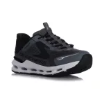 Skechers Glide-Step plus-Vista lane szürke-fekete gumifűzős slip-in mosógépben mosható textil kisfiú gyerekcipő (404203L-CCBK)