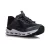 Skechers Glide-Step plus-Vista lane szürke-fekete gumifűzős slip-in mosógépben mosható textil kisfiú gyerekcipő (404203L-CCBK)