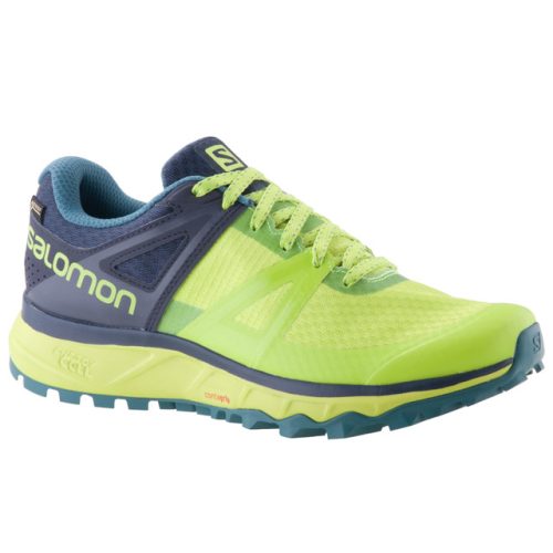 SALOMON TRAILSTER GTX neonzöld/szürke VÍZÁLLÓ fűzős terepfutó cipő