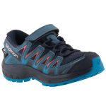 Színhibás SALOMON XA PRO 3D sötétkék/narancs VÍZÁLLÓ tépős/gumis terepfutó cipő