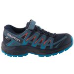 Színhibás SALOMON XA PRO 3D sötétkék/narancs VÍZÁLLÓ tépős/gumis terepfutó cipő