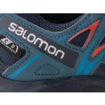 Színhibás SALOMON XA PRO 3D sötétkék/narancs VÍZÁLLÓ tépős/gumis terepfutó cipő