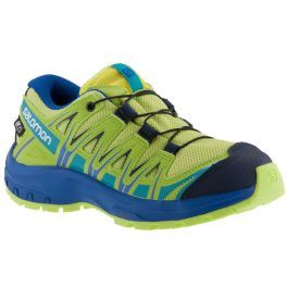 SALOMON XA PRO 3D kék/neon VÍZÁLLÓ összehúzós terepfutó sportcipő   SALOMON XA PRO 3D kék/neon VÍZÁLLÓ összehúzós terepfutó sportcipő