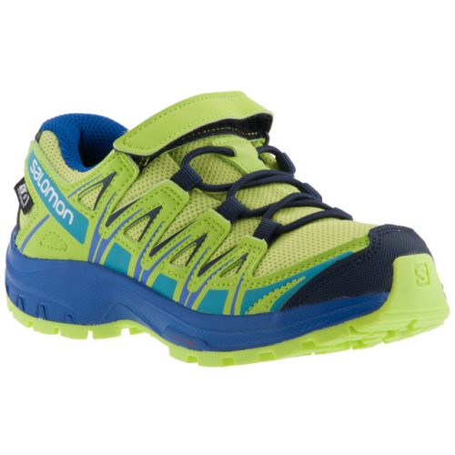 SALOMON XA PRO 3D kék/neon VÍZÁLLÓ tépős/gumis terepfutó sportcipő