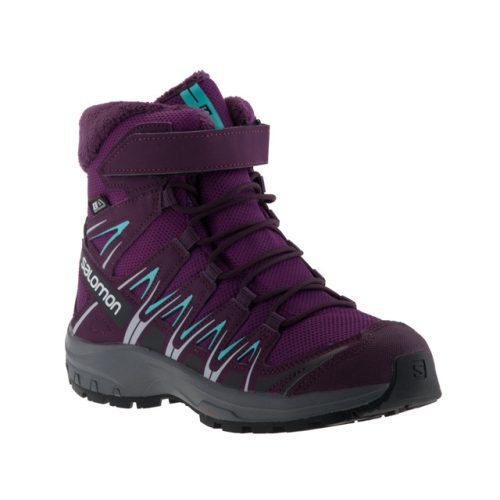 SALOMON XA PRO 3D WINTER lila tépős/fűzős VÍZÁLLÓ bundás hótaposó