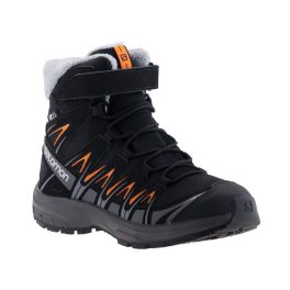 SALOMON XA PRO 3D WINTER fekete/narancs tépős/fűzős VÍZÁLLÓ bundás hótaposó   SALOMON XA PRO 3D WINTER fekete/narancs tépős/fűzős VÍZÁLLÓ bundás hótaposó