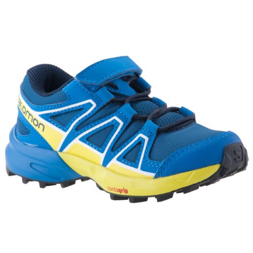 SALOMON SPEEDCROSS BUNGEE sötétkék/zöld tépős/gumis terepfutó cipő 26-30