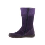 Lila VIRÁGOS cipzáras SympaTex (vízálló) Siesta-Richter téli csizma