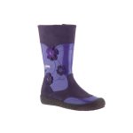 Lila LAKK VIRÁGOS cipzáras SympaTex (vízálló) Siesta-Richter téli csizma