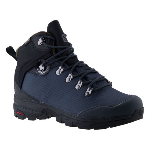 SALOMON OUTback 500 GTX sötétszürke/fekete VÍZÁLLÓ fűzős túrabakancs 40-48