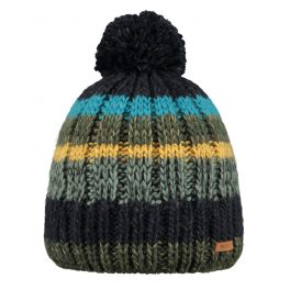 BARTS Buck Beanie navy sötétkék csíkos kötött téli sapka   BARTS Buck Beanie navy sötétkék csíkos kötött téli sapka