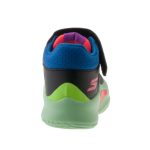 Skechers fekete-menta zöld tépőzáras-gumifűzős mosógépben mosható kisfiú cipő