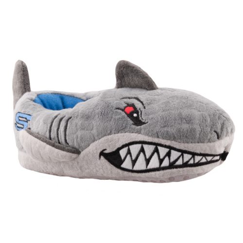Skechers SharkBots Comfy szürke cápás mamusz