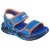 Skechers S Lights Sola glow sandal kék-narancssárga tépőzáras ledes világítós szintetikus kisfiú gyermekszandál (407032L-BLOR)