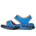 Skechers S Lights Sola glow sandal kék-narancssárga tépőzáras ledes világítós szintetikus kisfiú gyermekszandál (407032L-BLOR)