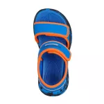 Skechers S Lights Sola glow sandal kék-narancssárga tépőzáras ledes világítós szintetikus kisfiú gyermekszandál (407032L-BLOR)