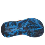 Skechers S Lights Sola glow sandal kék-narancssárga tépőzáras ledes világítós szintetikus kisfiú gyermekszandál (407032L-BLOR)