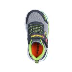 Skechers szürke-zöld dínós tépőzáras-gumifűzős kisfiú cipő