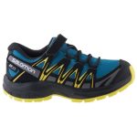 SALOMON XA PRO 3D fekete/zöld/citrom VÍZÁLLÓ tépős/gumis terepfutó cipő