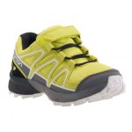 SALOMON SPEEDCROSS neonsárga-szürke tépőzáras-gumis VÍZÁLLÓ (goretex) sport kisfiú gyerekcipő
