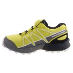 SALOMON SPEEDCROSS neonsárga-szürke tépőzáras-gumis VÍZÁLLÓ (goretex) sport kisfiú gyerekcipő