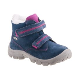 Siesta-Richter 2 tépőzáras sötétkék-ciklámen pink Richtex (Vízálló) velúr bőr bundás téli kislány cipő   Siesta-Richter 2 tépőzáras sötétkék-ciklámen pink Richtex (Vízálló) velúr bőr bundás téli kislány cipő