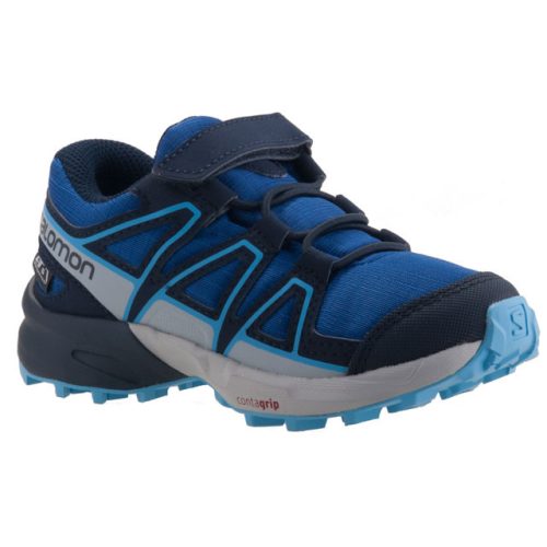 SALOMON SPEEDCROSS sötétkék/kék gumis/tépős VÍZÁLLÓ sportcipő 26-30