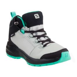 SALOMON SHOES OUTward CSWP J fekete/aqua/menta fűzős VÍZÁLLÓ bakancs   SALOMON SHOES OUTward CSWP J fekete/aqua/menta fűzős VÍZÁLLÓ bakancs
