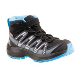 SALOMON XA PRO V8 MID fekete/kék tépőzáras VÍZÁLLÓ bakancs   SALOMON XA PRO V8 MID fekete/kék tépőzáras VÍZÁLLÓ bakancs