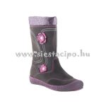 SIESTA-RICHTER szürke/rózsa virágos cipzáras SympaTex VÍZÁLLÓ téli csizma