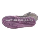 SIESTA-RICHTER szürke/rózsa virágos cipzáras SympaTex VÍZÁLLÓ téli csizma