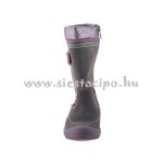 SIESTA-RICHTER szürke/rózsa virágos cipzáras SympaTex VÍZÁLLÓ téli csizma